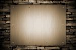 Metal Plate Background Stock Photo