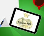 Philippine Peso Represents Exchange Rate And Broker Stock Photo