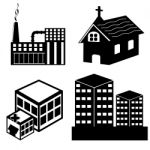 Property Icons Stock Photo