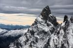 View From Monte Bianco (mont Blanc) Valle D'aosta Italy Stock Photo