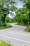 Snake Curved Road Stock Photo