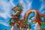 Dragon Chinese In Thailand Stock Photo