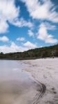 Brown Lake On Stradbroke Island, Queensland Stock Photo