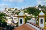 View Of The Unesco World Heritage City Of Ouro Preto In Minas Ge Stock Photo