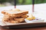 Bread With Jam Stock Photo