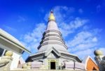 Pagoda At Inthanon Mountain Stock Photo