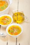 Syrian Barley Broth Soup Aleppo Style Stock Photo