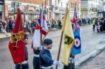 Memorial Service On Remembrance Sunday In East Grinstead Stock Photo