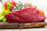 Fresh Raw Beef Cut Ready To Cook Stock Photo