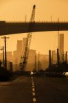 Gateway Bridge Motorway In Brisbane Stock Photo