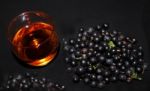 Sloe Gin Stock Photo