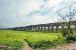 Parco Degli Acquedotti Along The Appian Way In Rome Stock Photo