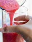 Strawberry Smoothie Represents Fruit Drink And Blended Stock Photo