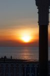 Brighton, East Sussex/uk - January 26 : View Of The Sunset From Stock Photo