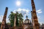 Buddha Statue Among The Ruins Stock Photo