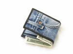 Wallet And Banknote Stock Photo