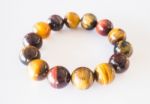 Handmade Stone Bead Created Bracelet Stock Photo