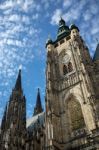 St Vitus Cathedral In Prague Stock Photo