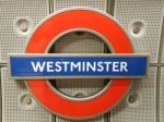 Westminster Underground Sign Stock Photo