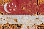 Grunge Flag Of Singapore Stock Photo