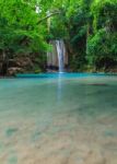 Erawan Waterfall Stock Photo