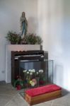 Altar In The Catholic Church In Attersee Stock Photo