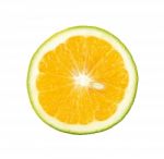 Citrus Sinensis Isolated On The White Background Stock Photo