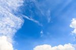 Clear Blue Sky Background Stock Photo