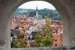 View Of Krumlov From The Castle  Of Cesky Krumlov Stock Photo