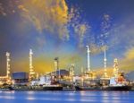 Oil Refinery Plant Stock Photo