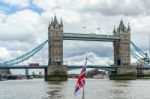 London - July 30 : View Of Tower Bridge In London On July 30, 20 Stock Photo