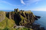 Dunnottar Castle In Aberdeen, Scotland Stock Photo