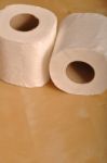 Toilet Paper Rolls Stock Photo