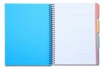 Opened Notebook Isolated On White Background Stock Photo