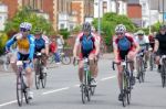 Cyclists Participating In The Velethon Cycling Event In Cardiff Stock Photo