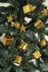 Pine Tree Ornaments Stock Photo