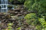 View Of Aysgarth Falls At Aysgarth In The Yorkshire Dales Nation Stock Photo