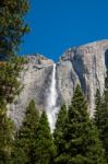 Yosemite Waterfall Stock Photo