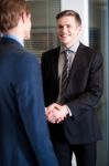 Corporate Guys Shaking Hands Stock Photo