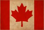 Canada Flag Drawing ,grunge And Retro Flag Series Stock Photo