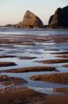 Beautiful Beach In Sagres Stock Photo