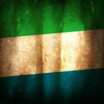 Old Grunge Flag Of Sierra Leone Stock Photo