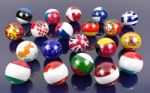 Flag Balls Of Euro Member Countries Stock Photo