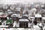 View Over Reykjavik From Hallgrimskirkja Church Stock Photo