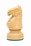 Isolated Wooden Knight Chess Stock Photo