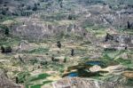 Canyon Of The Colca River In Southern Peru Stock Photo