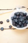 Fresh Blueberry Bowl Stock Photo