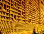 Golden Buddha Statue Stock Photo