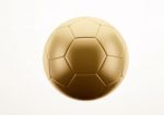 Gold Football Stock Photo