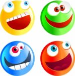 Diverse Emoticons Stock Photo